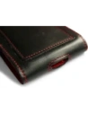 Hurtownia GSM - LURESKO HECTOR XXL Lederhülle / Gürteltasche / Loop Holster vertikal 167x78x10mm (schwarz glatt mit roten Nähten und rotem Innenfutter) - LUR127 - {ean13} - Hurt
