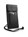 Wholesale LURESKO HECTOR XXL leather neck case / belt case / loop case / vertical holster 167x78x10mm (black smooth with black thread) - LUR128 - {ean13} - Hurt