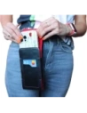 Hurtownia GSM - LURESKO HECTOR XXL Lederhülle / Gürteltasche / Loop Holster vertikal 167x78x10mm (schwarz glatt mit roten Nähten und rotem Innenfutter) - LUR127 - {ean13} - Hurt