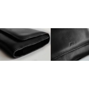 Wholesale LURESKO ELLA XXL leather protective case for phone - 170x85x12 / for handbag backpack (black) - LUR129 - {ean13} - Hurt