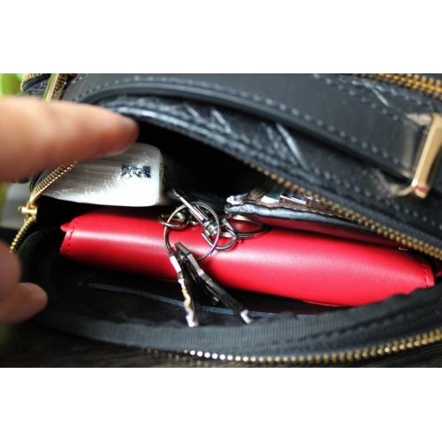 Skórzane etui ochronne LURESKO ELLA XXL na telefon - 170x85x12 / do torebki plecaka (czerwony)