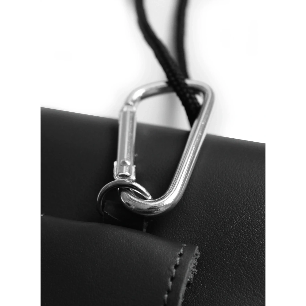 Wholesale LURESKO HECTOR XXL leather neck case / belt case / loop case / vertical holster 167x78x10mm (black smooth with black thread) - LUR128 - {ean13} - Hurt