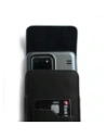 Wholesale LURESKO HECTOR XXL leather neck case / belt case / loop case / vertical holster 167x78x10mm (black smooth with black thread) - LUR128 - {ean13} - Hurt