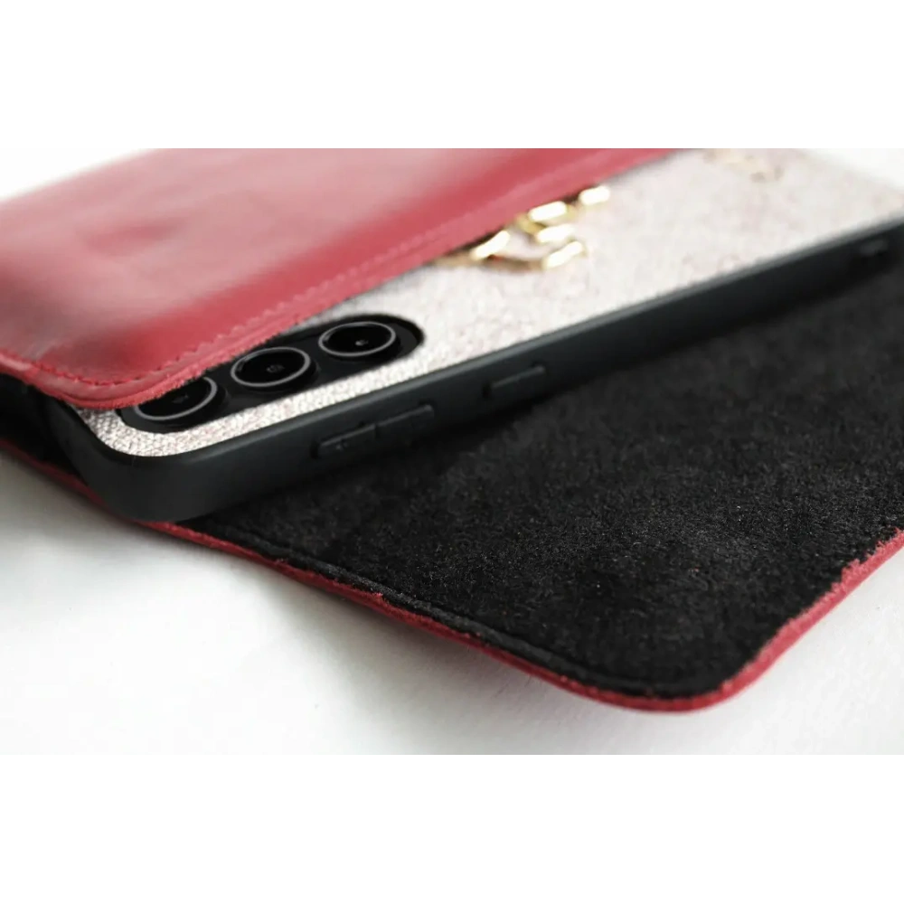 Wholesale LURESKO ELLA XXL leather protective case for phone - 170x85x12 / for handbag backpack (red) - LUR130 - {ean13} - Hurt