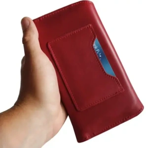 Wholesale LURESKO ELLA XXL leather protective case for phone - 170x85x12 / for handbag backpack (red) - LUR130 - {ean13} - Hurt