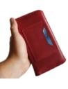 Wholesale LURESKO ELLA XXL leather protective case for phone - 170x85x12 / for handbag backpack (red) - LUR130 - {ean13} - Hurt