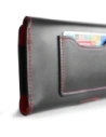Hurtownia GSM - LURESKO ELLA XXL Leder-Schutzhülle für das Telefon - 170x85x12 / für Handtasche Rucksack (schwarz mit rotem Faden) - LUR131 - {ean13} - Hurt