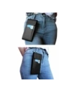 Hurtownia GSM - LURESKO HECTOR XXL Lederhalsgepäck / Gürteltasche / Schlaufenetui / vertikaler Holster 167x78x10mm (schwarz glatt mit schwarzem Faden) - LUR128 - {ean13} - Hurt