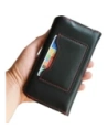 Hurtownia GSM - LURESKO ELLA XXL bőr védőtok telefonhoz - 170x85x12 / táskához, hátizsákhoz (fekete piros cérnával) - LUR131 - {ean13} - Hurt