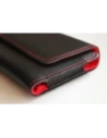Hurtownia GSM - Husa de protecție din piele LURESKO ELLA XXL pentru telefon - 170x85x12 / pentru geantă sau rucsac (neagră cu fir roșu) - LUR131 - {ean13} - Hurt