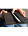 Hurtownia GSM - Husa de protecție din piele LURESKO ELLA XXL pentru telefon - 170x85x12 / pentru geantă sau rucsac (neagră cu fir roșu) - LUR131 - {ean13} - Hurt