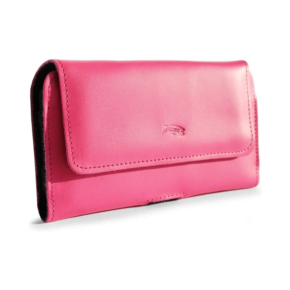 Wholesale LURESKO ELLA XXL leather protective case for phone - 170x85x12 / for handbag backpack (pink) - LUR132 - {ean13} - Hurt