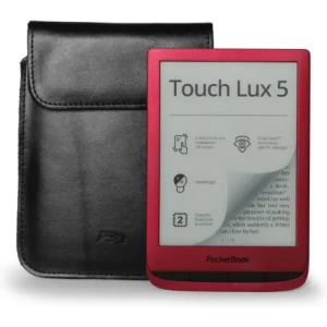 Wholesale LURESKO CLAYER S leather case for ebook 162x113x9mm (magnet) (black smooth with black thread) - LUR133 - {ean13} - Hurt