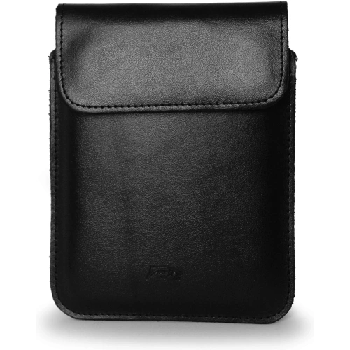 Skórzane etui LURESKO CLAYER S na ebook 162x113x9mm (magnes)(czarny gładki czarna nić)