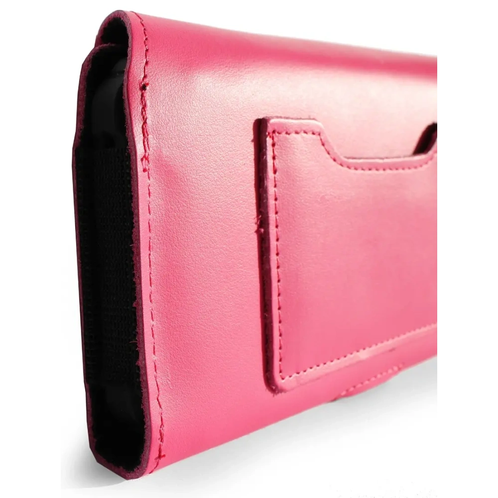 Wholesale LURESKO ELLA XXL leather protective case for phone - 170x85x12 / for handbag backpack (pink) - LUR132 - {ean13} - Hurt