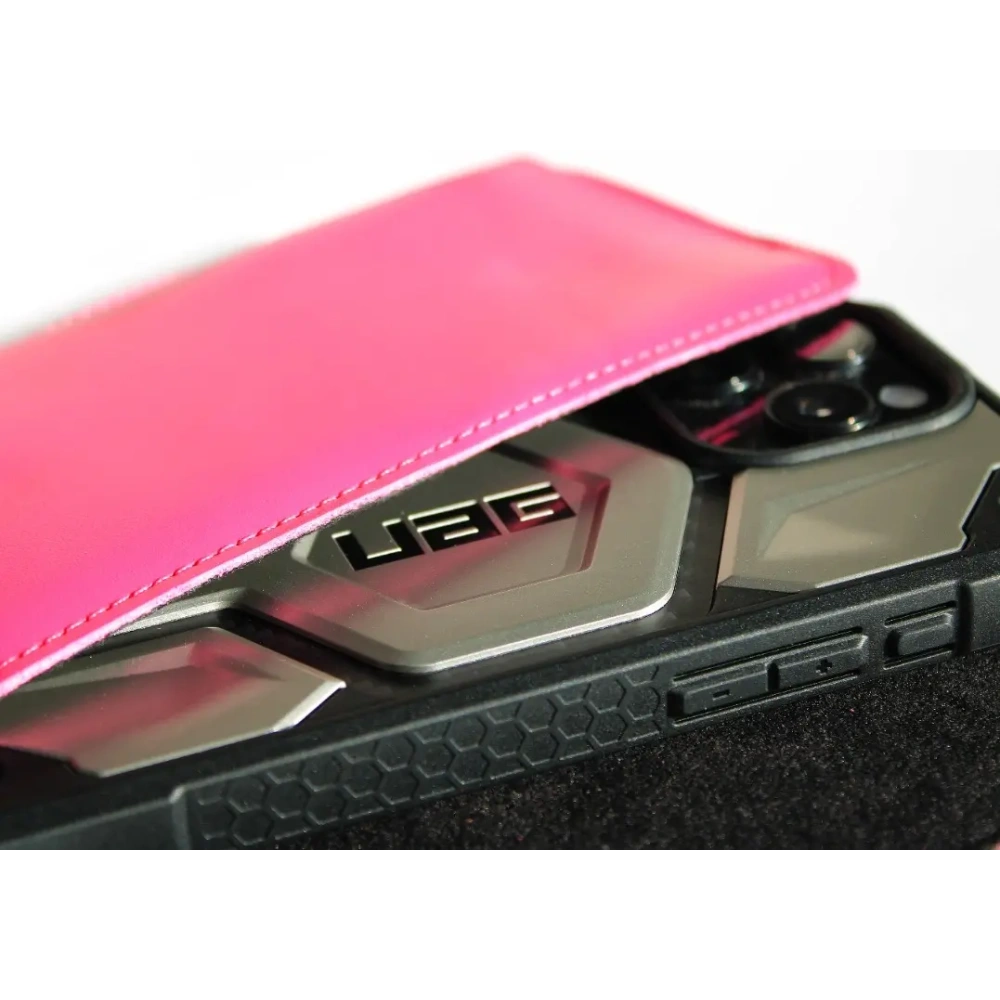 Wholesale LURESKO ELLA XXL leather protective case for phone - 170x85x12 / for handbag backpack (pink) - LUR132 - {ean13} - Hurt