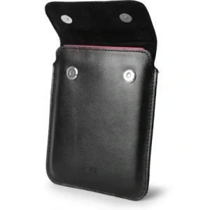 Wholesale LURESKO CLAYER S leather case for ebook 162x113x9mm (magnet) (black smooth with black thread) - LUR133 - {ean13} - Hurt