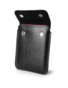 Hurtownia GSM - LURESKO CLAYER S Ledertasche für eBook 162x113x9mm (Magnet) (schwarz glatt mit schwarzem Faden) - LUR133 - {ean13} - Hurt