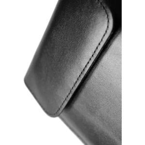 Wholesale LURESKO CLAYER S leather case for ebook 162x113x9mm (magnet) (black smooth with black thread) - LUR133 - {ean13} - Hurt