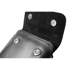Wholesale LURESKO CLAYER S leather case for ebook 162x113x9mm (magnet) (black smooth with black thread) - LUR133 - {ean13} - Hurt
