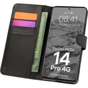 Hurtownia GSM - Bizon tok zsebre Xiaomi Redmi Note 14 Pro 4G fekete - BIZ8736 - {ean13} - Hurt