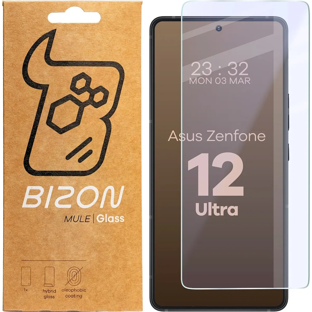 Hurtownia GSM - Elastyczne szkło hybrydowe Bizon Glass Mule do Asus Zenfone 12 Ultra - BIZ8738 - {ean13} - Hurt
