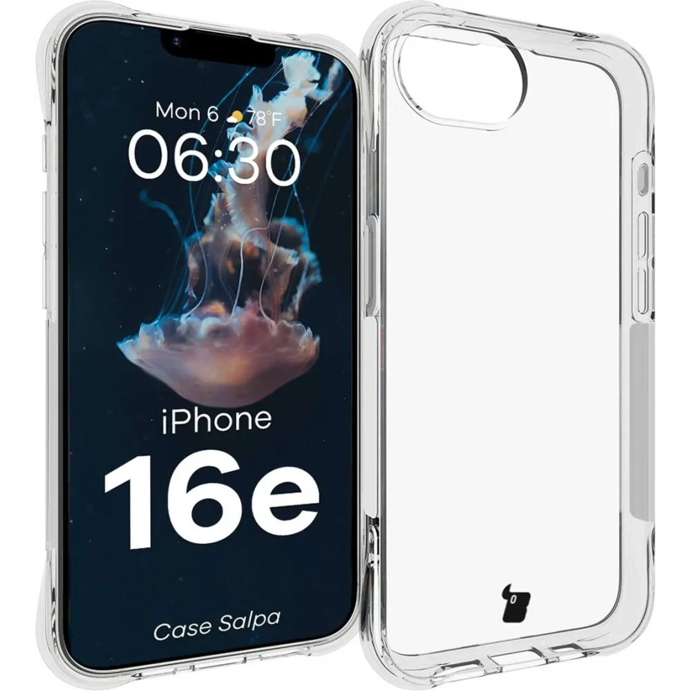 Hurtownia GSM - Elastyczne etui Bizon Case Salpa do Apple iPhone 16e przezroczyste - BIZ8742 - {ean13} - Hurt