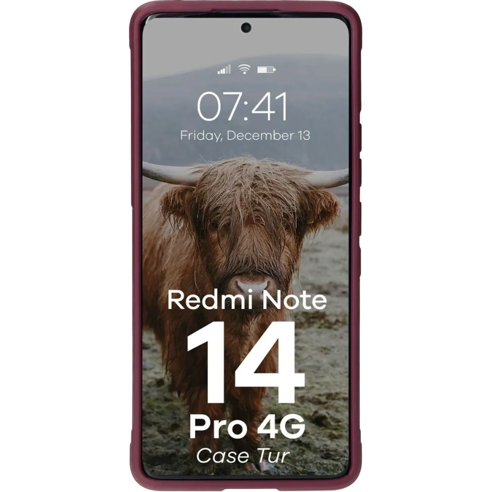 Hurtownia GSM - Pancerne etui Bizon Case Tur do Xiaomi Redmi Note 14 Pro 4G ciemnofioletowe - BIZ8746 - {ean13} - Hurt