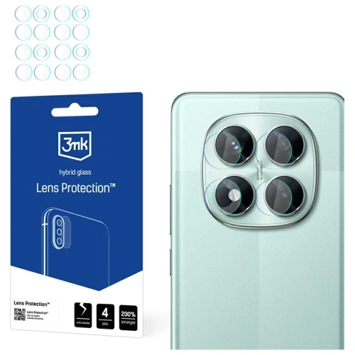 Szkło hybrydowe na obiektyw aparatu 3MK Lens Protection do Xiaomi Redmi Note 14 Pro 5G [4 PACK]