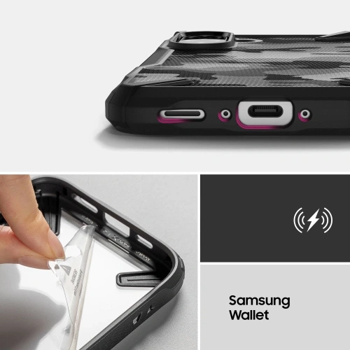 Etui Ringke Fusion-X Samsung Galaxy A36 / A56 5G Camo Black