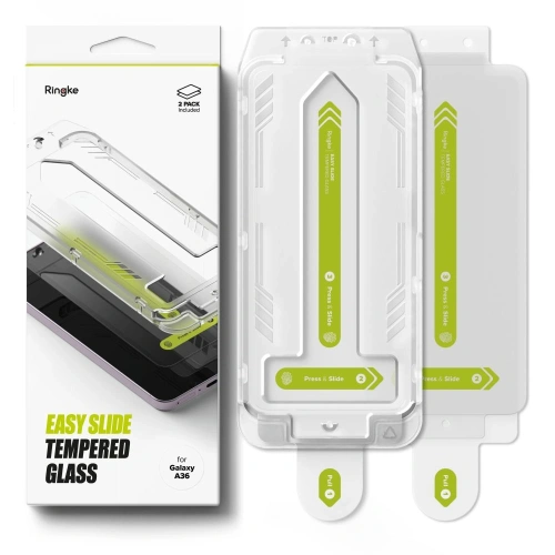 Szkło hartowane Ringke Easy Slide Samsung Galaxy A36 5G Clear [2 PACK]