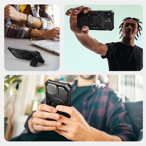 Etui Supcase IBLSN ArmorBox Mag MagSafe Apple iPhone 16e Black