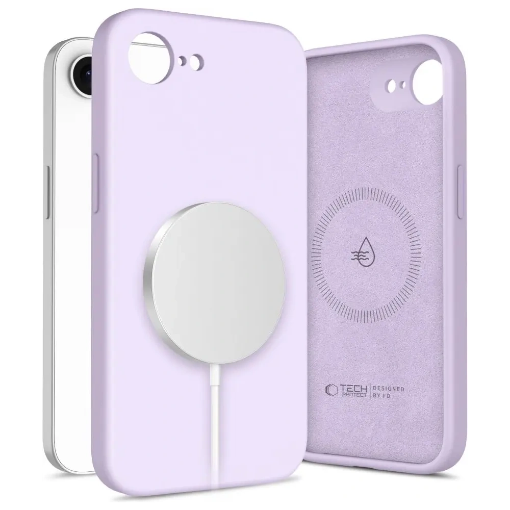 Hurtownia GSM - Tech-Protect Folyékony Szilikon MagSafe Apple iPhone 16e Mauve - THP3980 - {ean13} - Hurt
