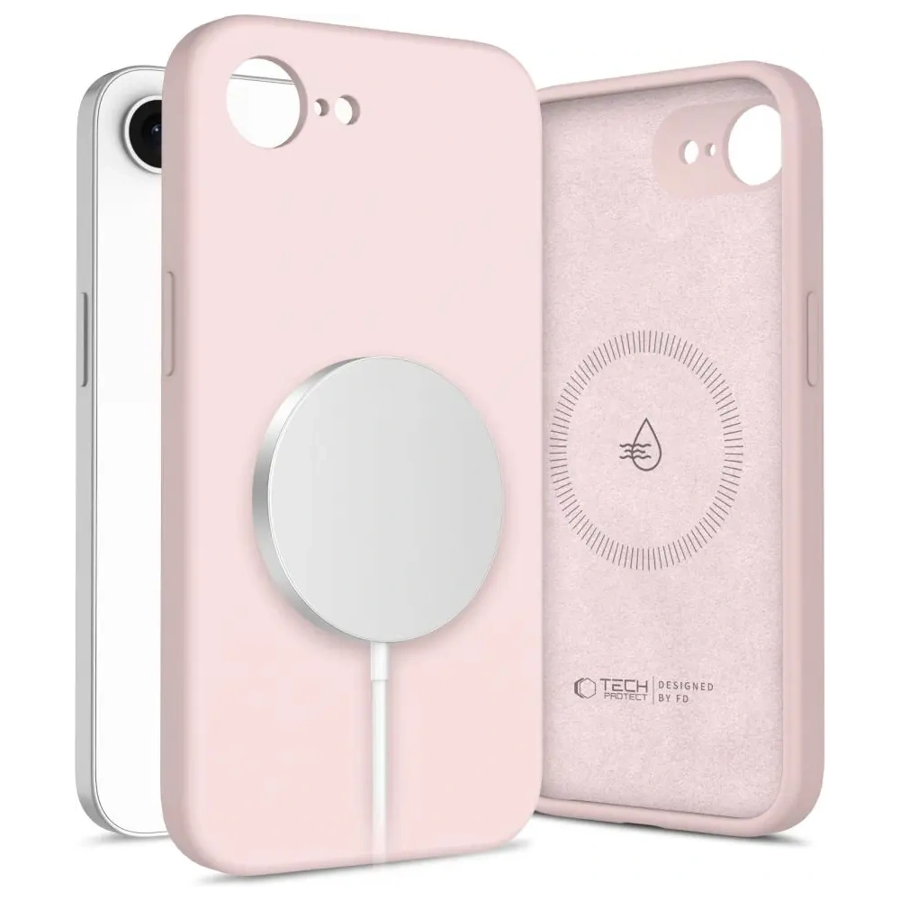 Hurtownia GSM - Tech-Protect Folyékony Szilikon MagSafe Apple iPhone 16e Rózsaszín Gyöngy - THP3982 - {ean13} - Hurt