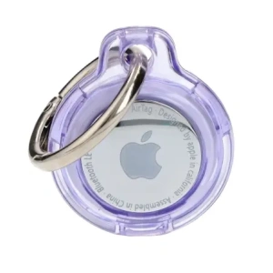 Hurtownia GSM - Etui Bizon Case Locator Keychain do Apple AirTag przezroczysto-fioletowe - BIZ8751 - {ean13} - Hurt