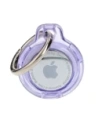 Bizon Case Locator Keychain Apple AirTag clear-purple
