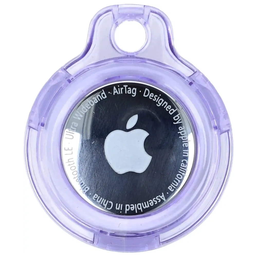Hurtownia GSM - Bizon Case Locator Cheie Apple AirTag transparent-purpuriu - BIZ8751 - {ean13} - Hurt