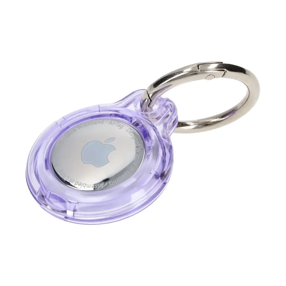 Hurtownia GSM - Bizon Case Locator Cheie Apple AirTag transparent-purpuriu - BIZ8751 - {ean13} - Hurt