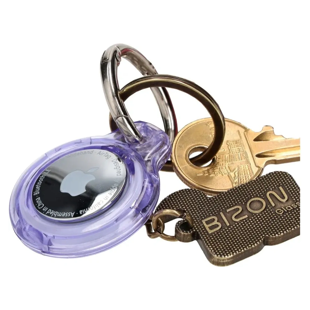 Hurtownia GSM - Bizon Case Locator Keychain Apple AirTag čirý-fialový - BIZ8751 - {ean13} - Hurt