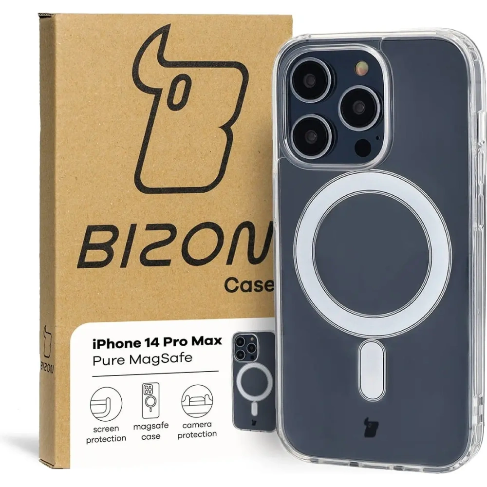 Hurtownia GSM - Bizon Case Pure Magnetic Apple iPhone 14 Pro Max průhledný - BIZ8755 - {ean13} - Hurt