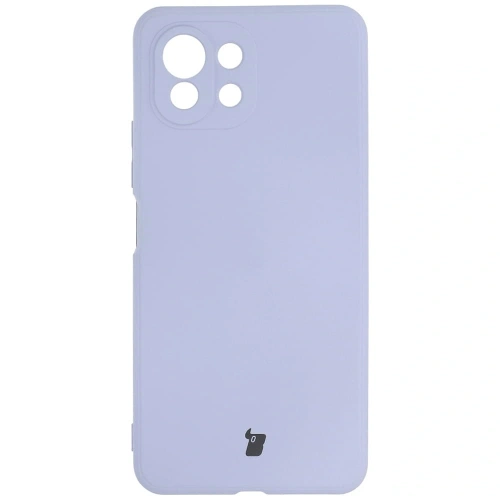 Etui Bizon Case Silicone do Xiaomi Mi 11 Lite / 5G / 5G NE jasnofioletowe