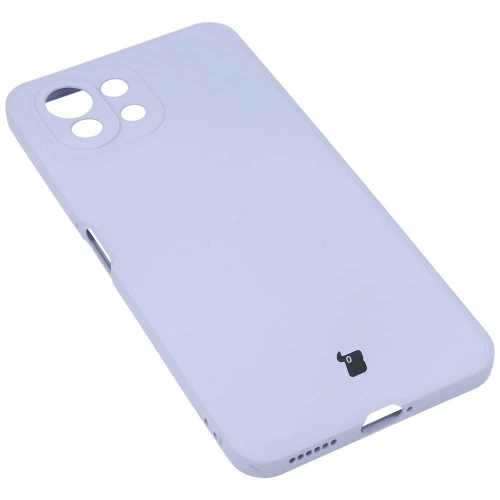 Etui Bizon Case Silicone do Xiaomi Mi 11 Lite / 5G / 5G NE jasnofioletowe