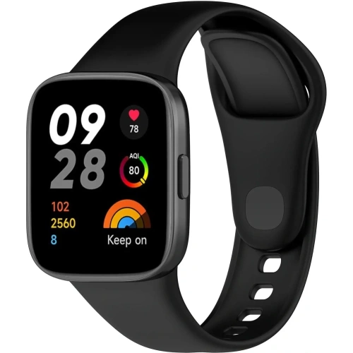 Pasek Bizon Strap Watch Dots do Xiaomi Redmi Watch 3 czarny