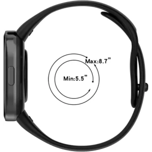 Hurtownia GSM - Bizon Szíj Óra Dots Xiaomi Redmi Óra 3 fekete - BIZ8760 - {ean13} - Hurt