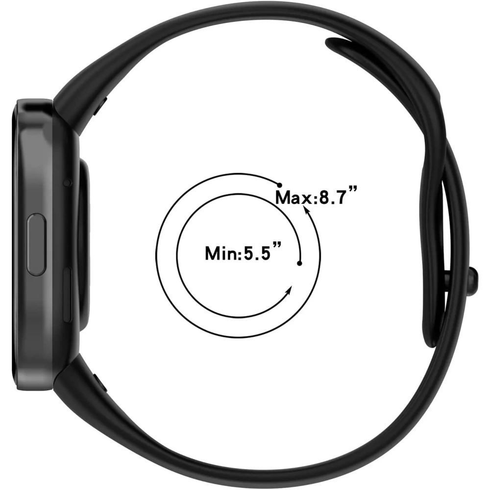 Hurtownia GSM - Bizon Strap Uhr Punkte Xiaomi Redmi Uhr 3 schwarz - BIZ8760 - {ean13} - Hurt