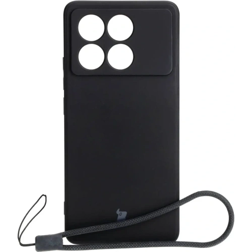 Etui Bizon Case Silicone Sq do Xiaomi Poco X6 Pro czarne