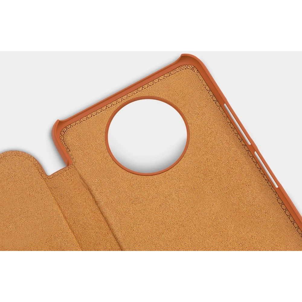 Hurtownia GSM - [OUTLET] Pouzdro Nillkin Qin Xiaomi Redmi Note 9T 5G hnědé - OT-855 - {ean13} - Hurt