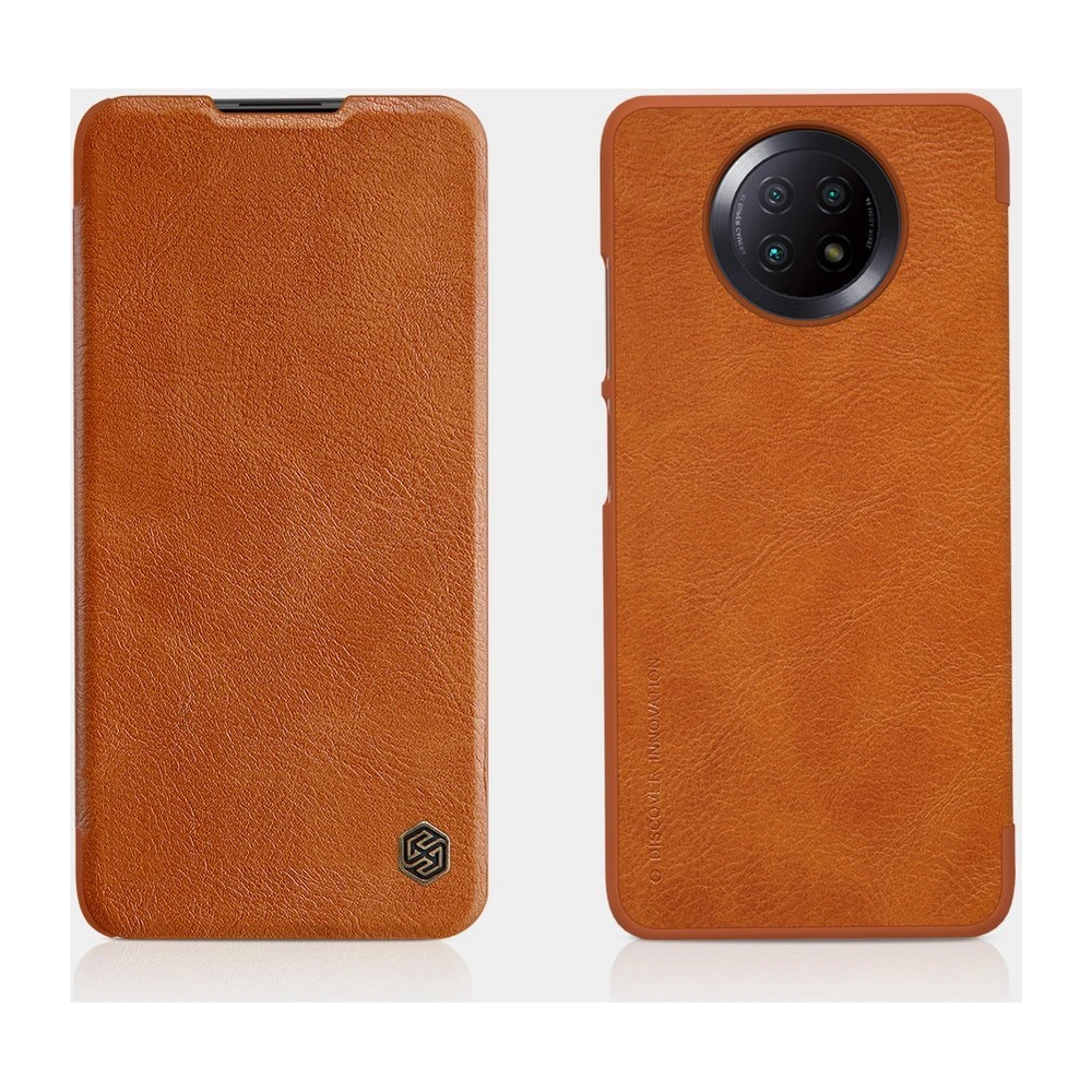 Hurtownia GSM - [OUTLET] Pouzdro Nillkin Qin Xiaomi Redmi Note 9T 5G hnědé - OT-855 - {ean13} - Hurt