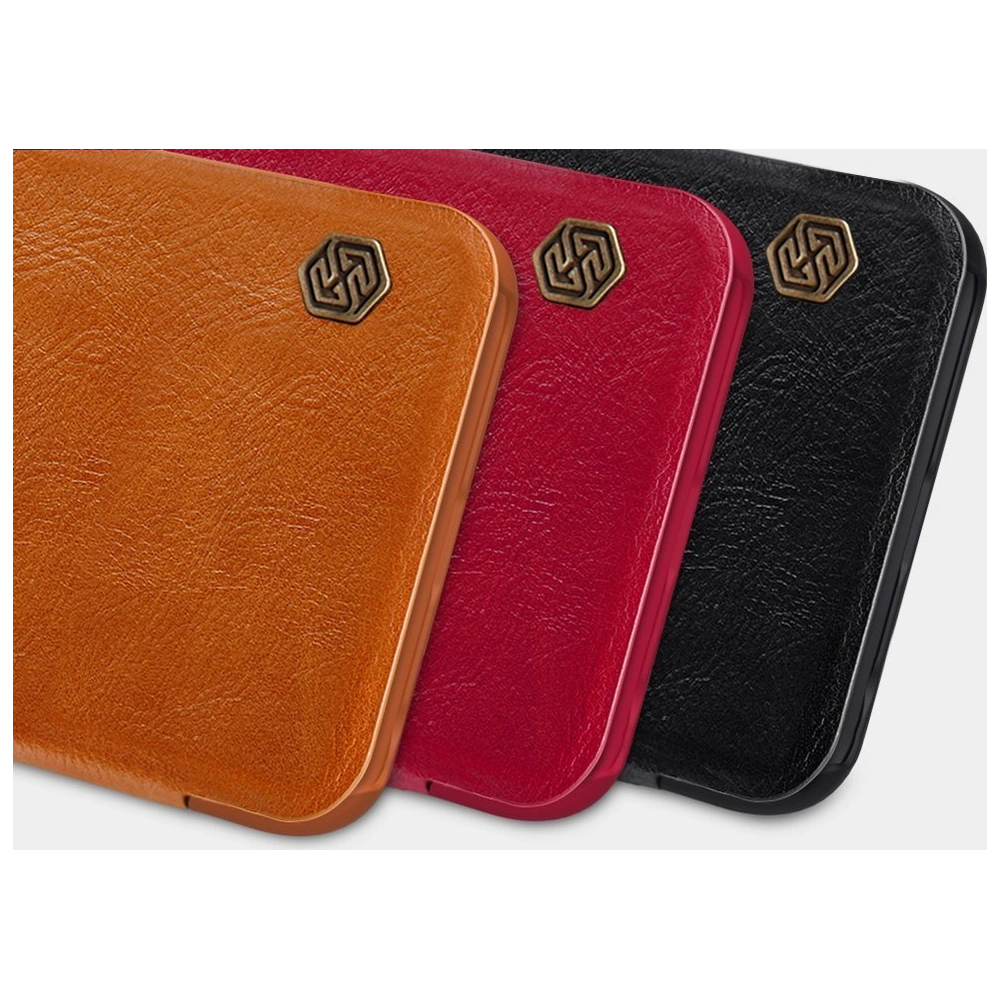 Hurtownia GSM - [OUTLET] Pouzdro Nillkin Qin Xiaomi Redmi Note 9T 5G hnědé - OT-855 - {ean13} - Hurt