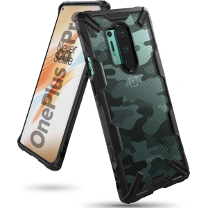 Etui Ringke Fusion-X OnePlus 8 Pro Camo (Moro) Black